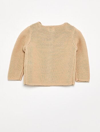 Gilet au point mousse
