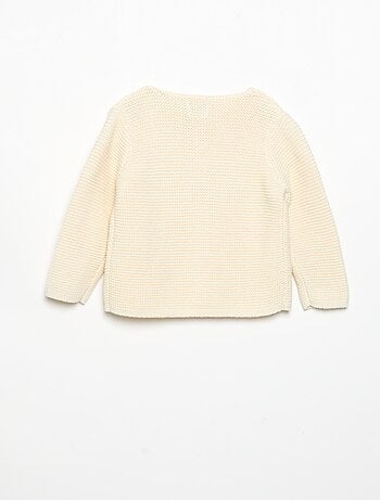 Gilet au point mousse