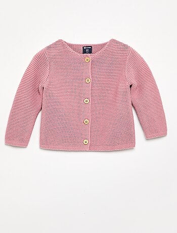 Gilet au point mousse