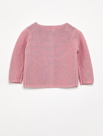 Gilet au point mousse