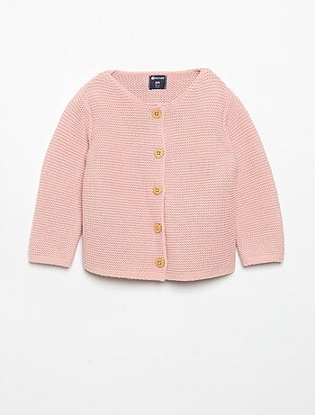Gilet au point mousse