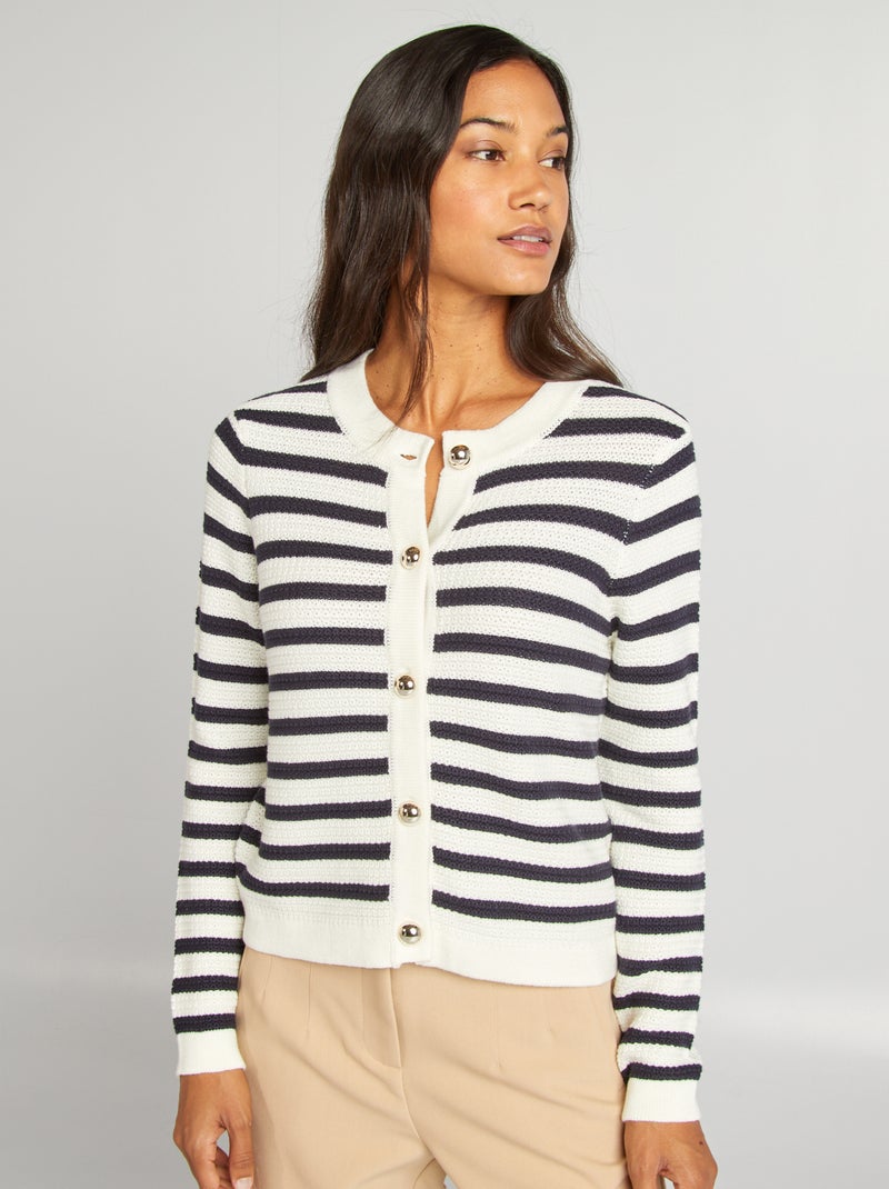 Veste Ajustée Bleue | Boutons Dorés | Élégance Moderne main image 1