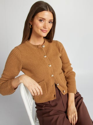 Gilet avec boutons dorés