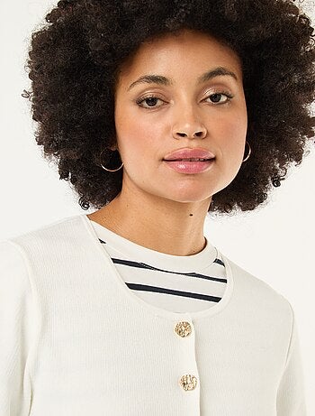 Gilet avec boutons dorés