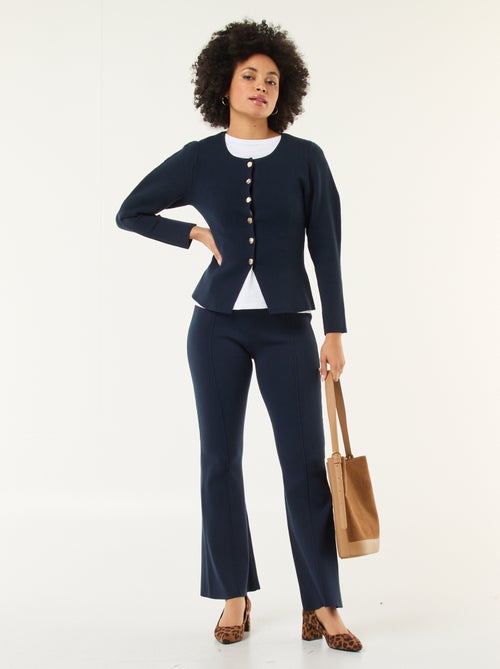 Gilet avec boutons dorés - Kiabi