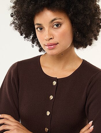 Gilet avec boutons dorés