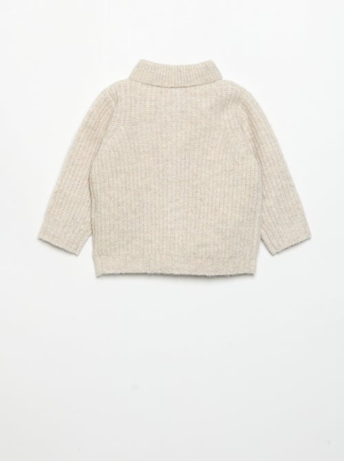Gilet avec col châle - Kiabi