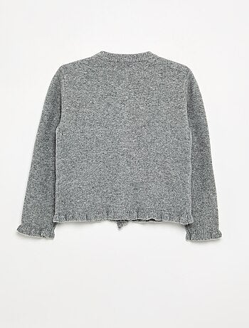 Gilet avec finitions froncées