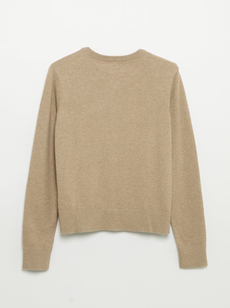 Gilet basique -  Facile à enfiler Beige - Kiabi