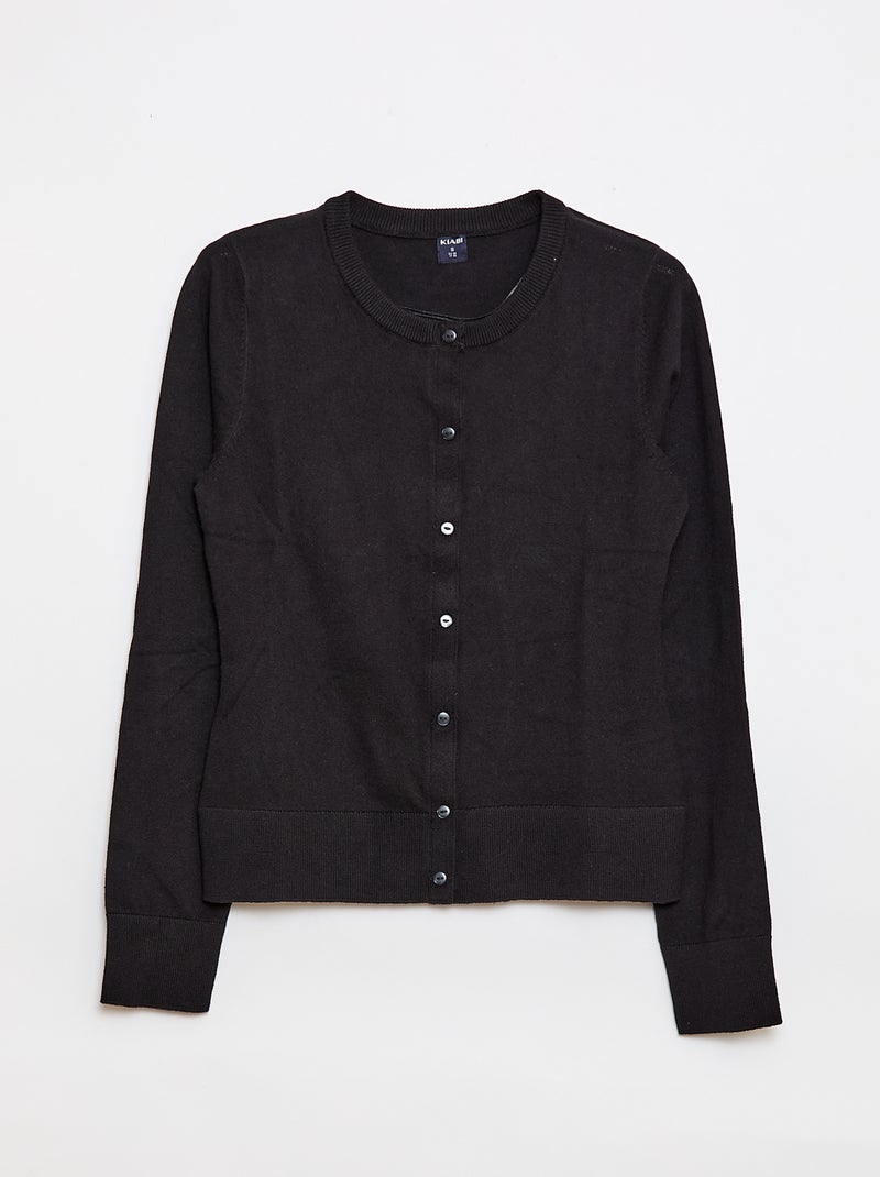 Gilet basique -  Facile à enfiler Noir - Kiabi