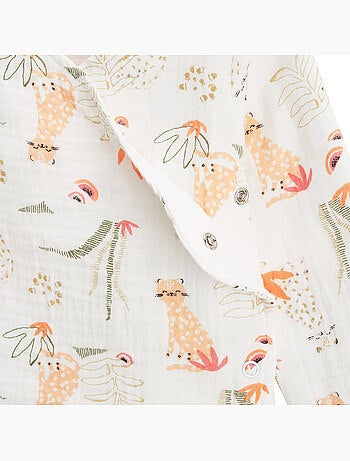 Gilet bébé en gaze de coton Sierra