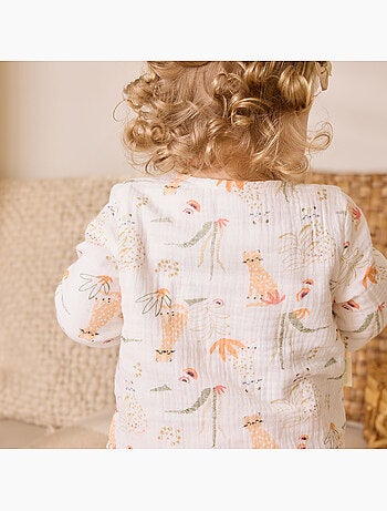 Gilet bébé en gaze de coton Sierra