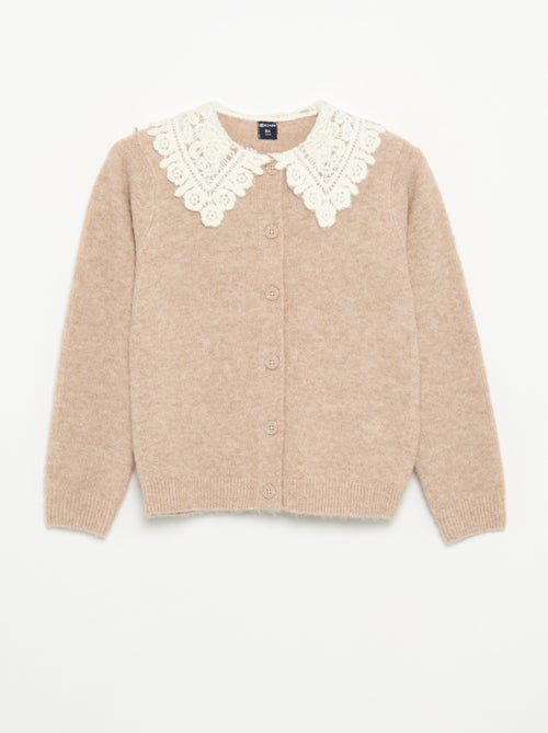 Gilet boutonné avec col fantaisie - Kiabi Gilet boutonné avec col fantaisie - Kiabi