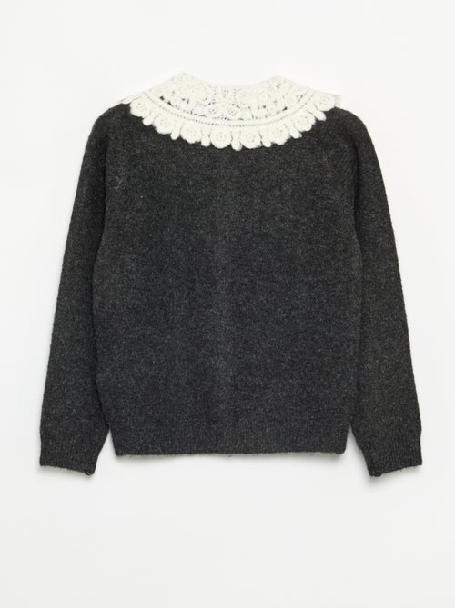 Gilet boutonné avec col fantaisie - Kiabi Gilet boutonné avec col fantaisie - Kiabi