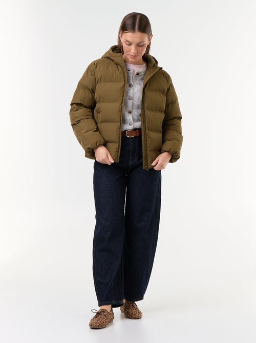 Gilet boutonnée en mohair et laine mélangé - Kiabi