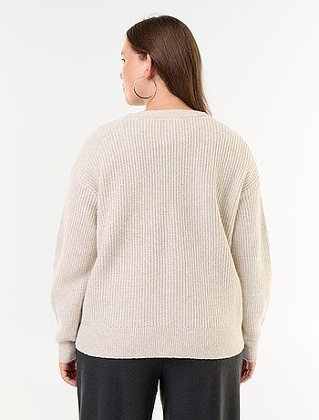 Gilet cardigan à encolure V