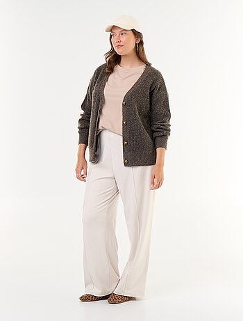 Gilet cardigan à encolure V