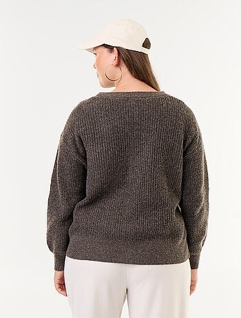 Gilet cardigan à encolure V