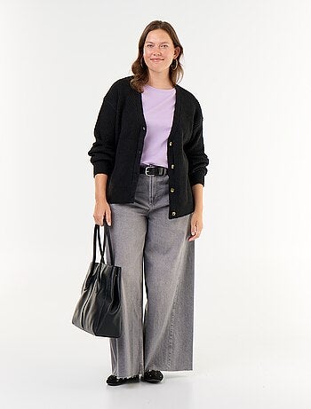 Gilet cardigan à encolure V