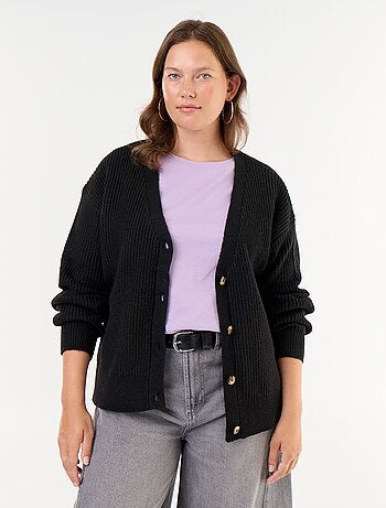 Gilet cardigan à encolure V
