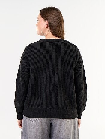 Gilet cardigan à encolure V