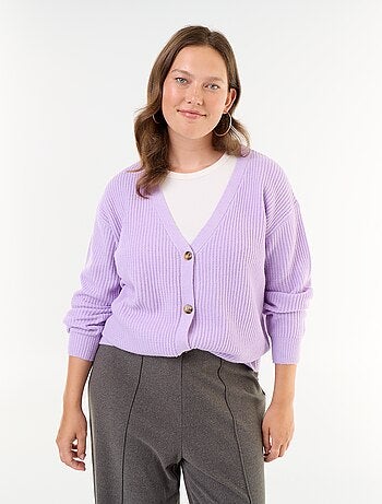 Gilet cardigan à encolure V