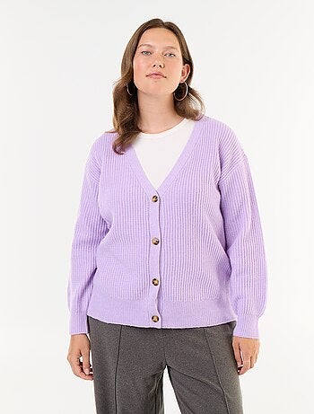 Gilet cardigan à encolure V