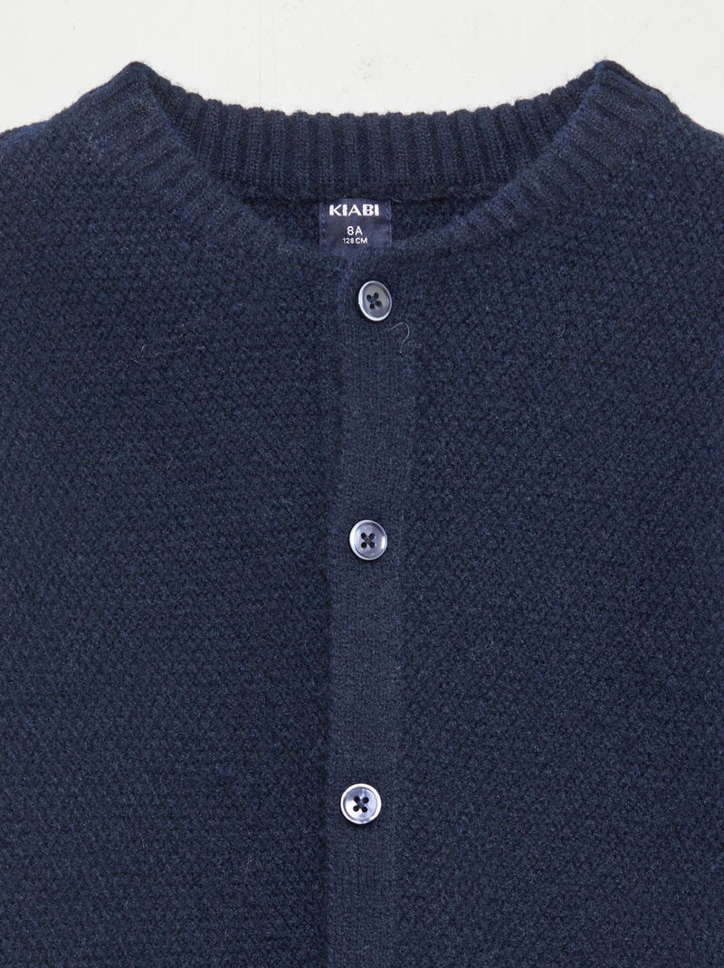 Gilet chaud point mousse Bleu marine - Kiabi
