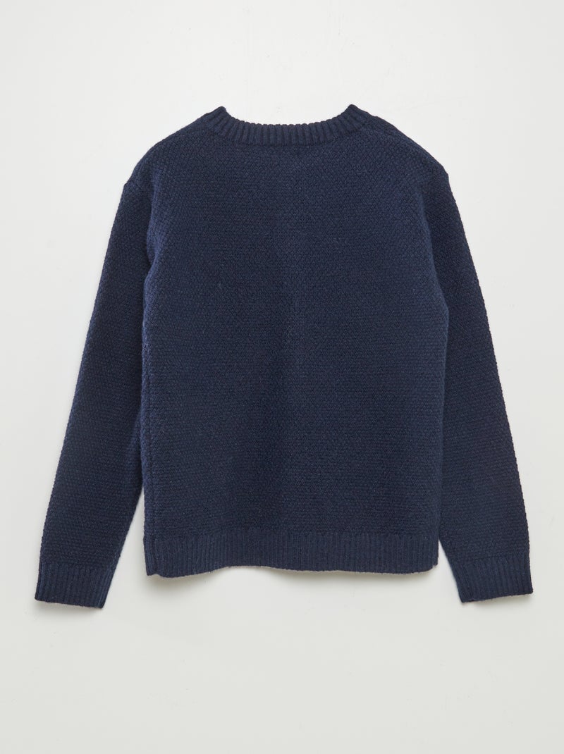 Gilet chaud point mousse Bleu marine - Kiabi