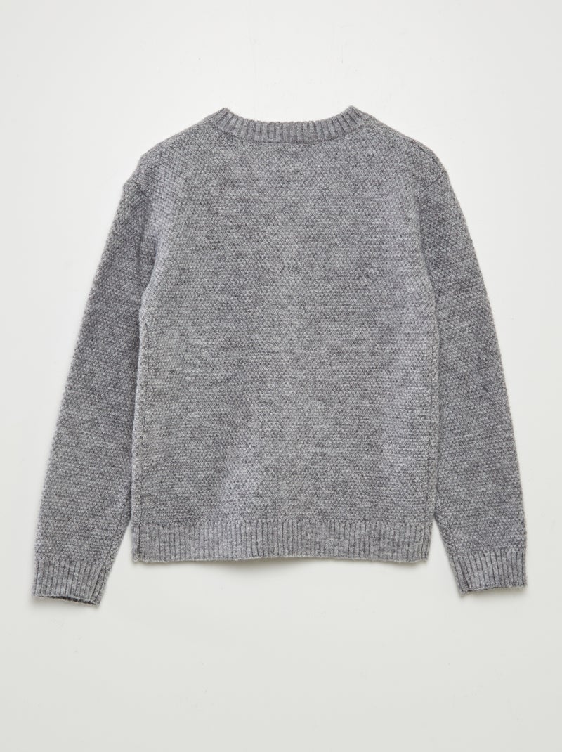 Gilet chaud point mousse Gris - Kiabi