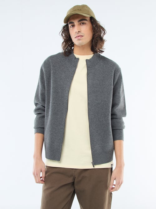 Gilet chaud zippé à col montant - Kiabi