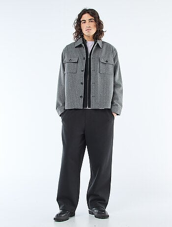 Gilet chaud zippé à col montant