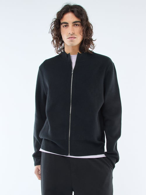 Gilet chaud zippé à col montant - Kiabi