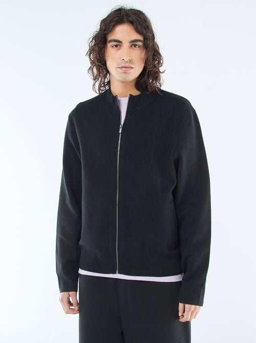 Gilet chaud zippé à col montant - Kiabi