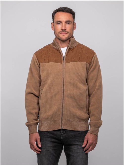 Gilet chenille zippé lerotof - Kiabi Gilet chenille zippé lerotof - Kiabi