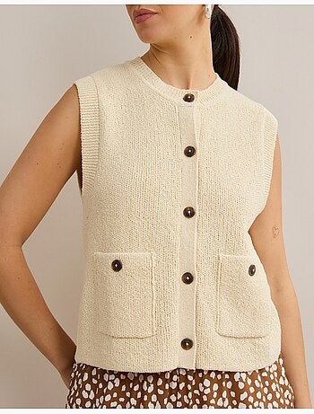 Gilet classique tricoté, mo fashion