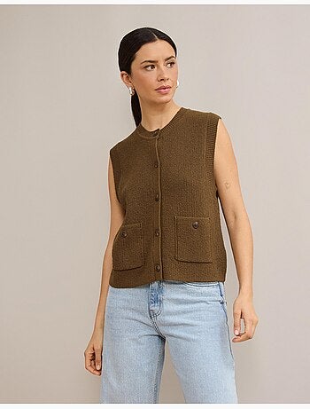 Gilet classique tricoté, mo fashion