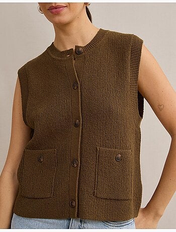Gilet classique tricoté, mo fashion