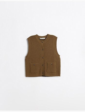 Gilet classique tricoté, mo fashion