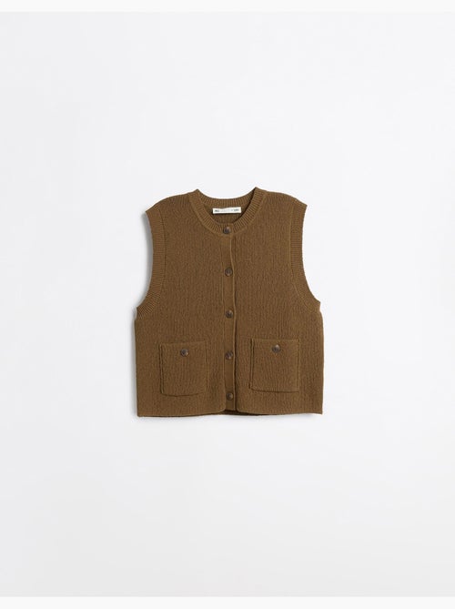 Gilet classique tricoté, mo fashion - Kiabi