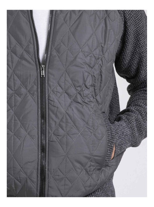 Gilet col montant doublure sherpa lamantin - Kiabi Gilet col montant doublure sherpa lamantin - Kiabi
