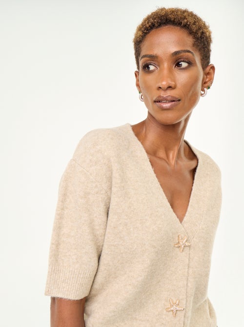 Gilet col V sans manches - Kiabi