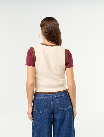 Gilet col V sans manches