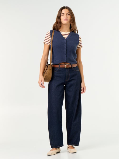 Gilet col V sans manches - Kiabi