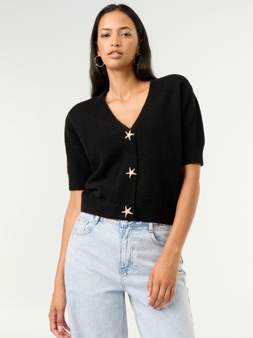 Gilet col V sans manches - Kiabi