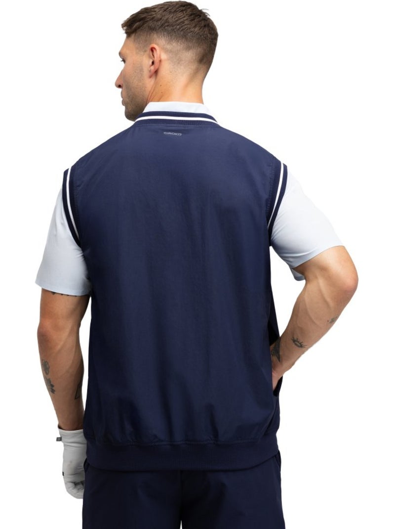 Gilet coupe-vent de golf homme golf homme putt navy Bleu - Kiabi