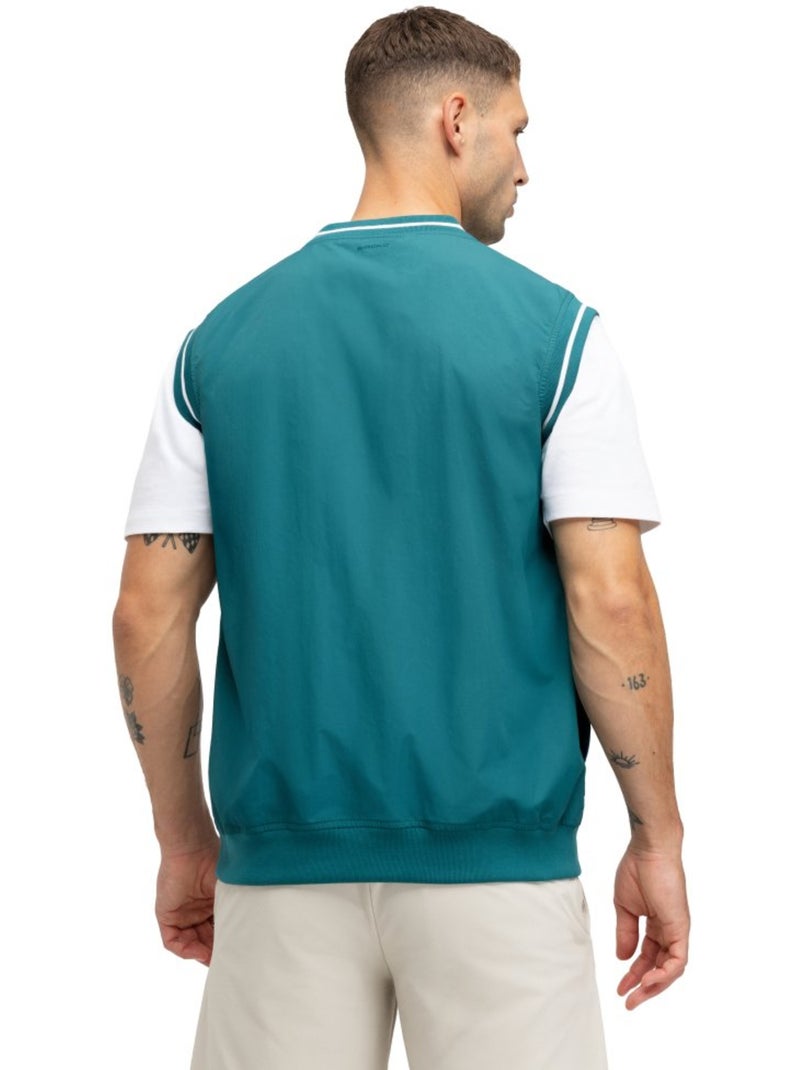 Gilet coupe-vent de golf homme golf homme putt teal Vert - Kiabi