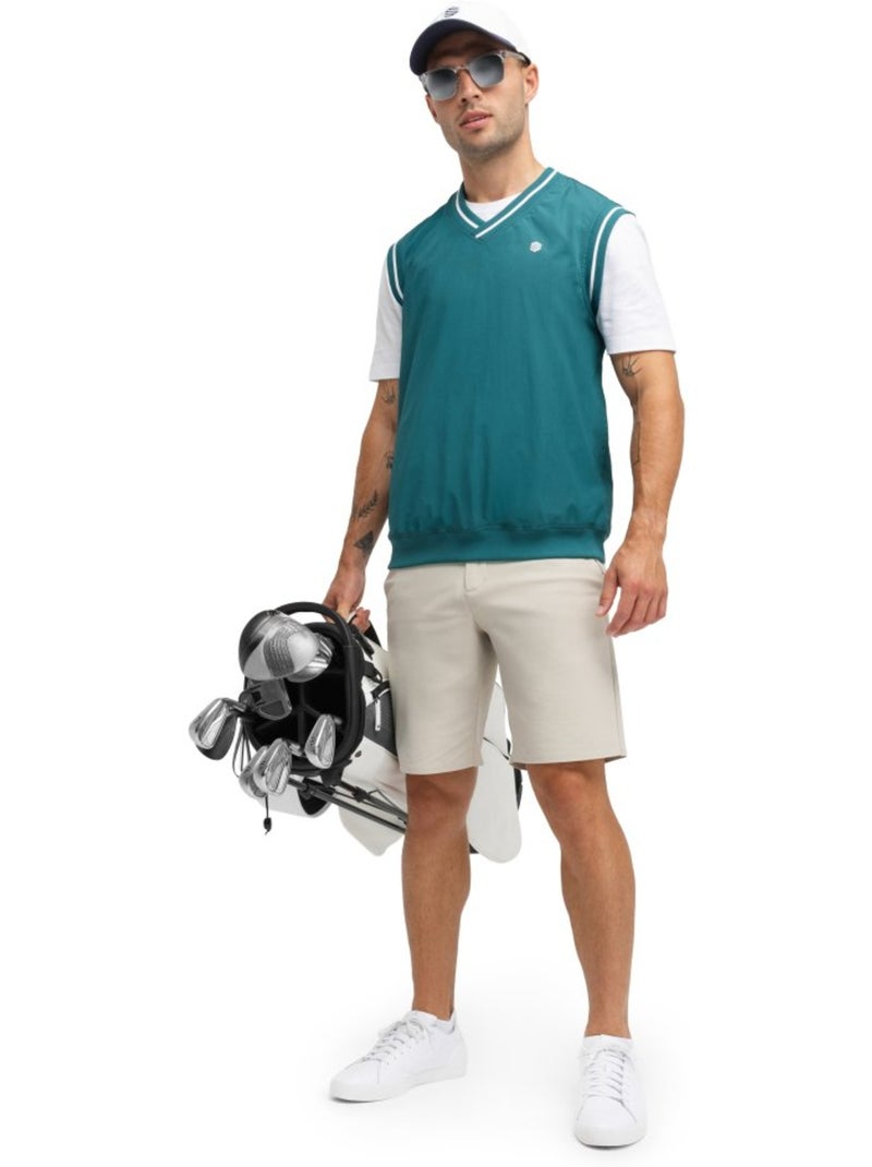 Gilet coupe-vent de golf homme golf homme putt teal Vert - Kiabi
