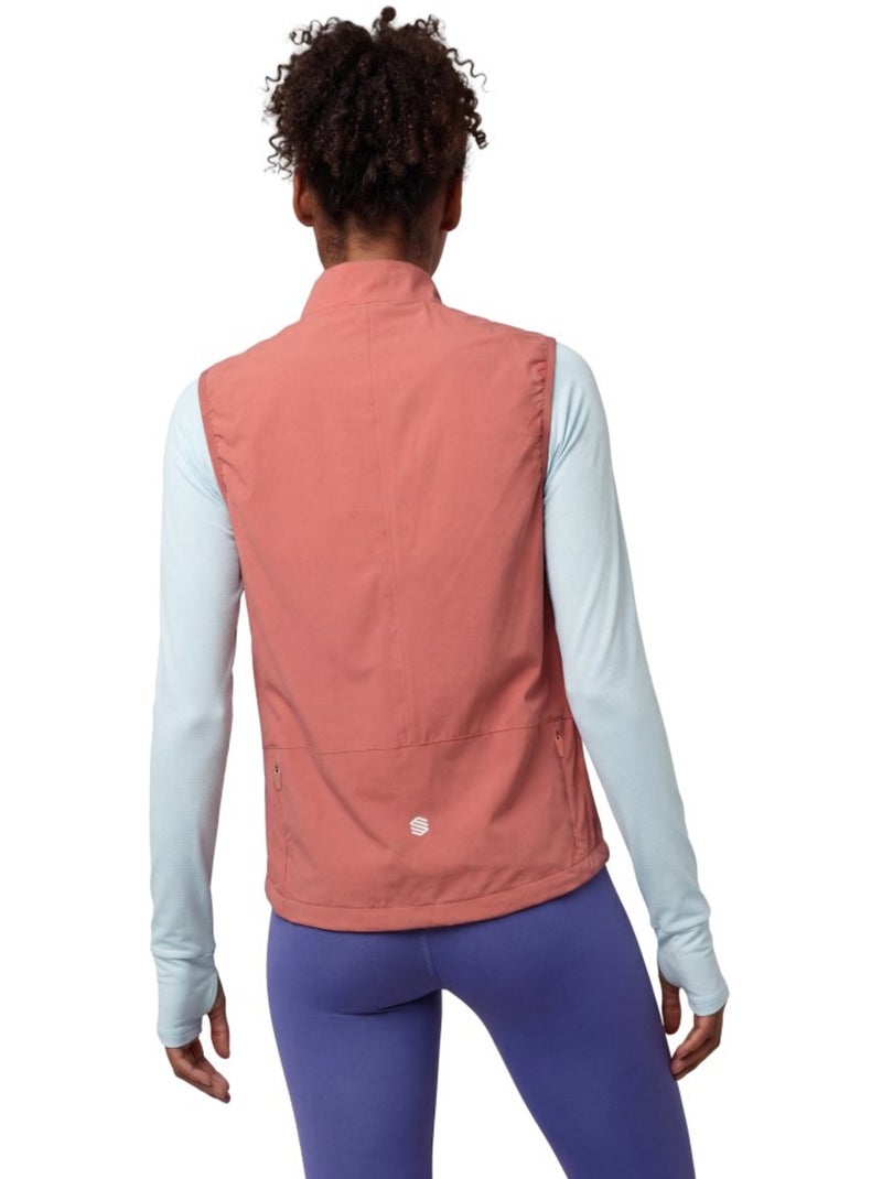 Gilet coupe-vent léger trail running femme femme zegama-w Orange - Kiabi