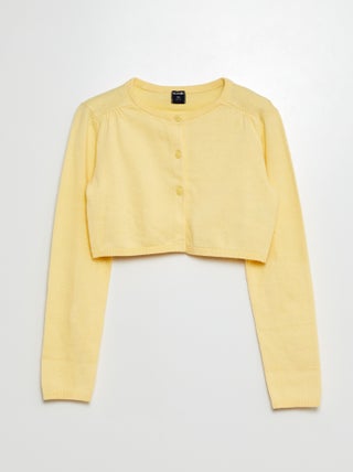 Gilet court bolero côtelé